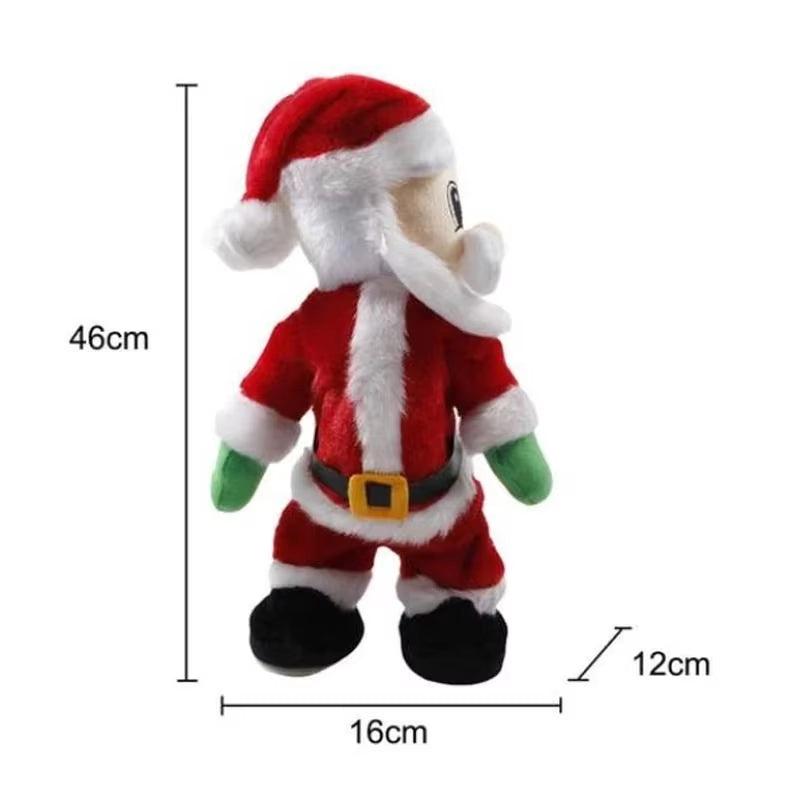 Dancing Santa Claus Musical Electric Twerk Singing Dancing Santa Clause Hip Shake Figure Twisted Hip Toys Xmas New Year Gift - CasaClick