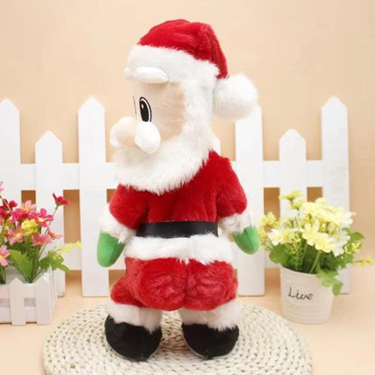 Dancing Santa Claus Musical Electric Twerk Singing Dancing Santa Clause Hip Shake Figure Twisted Hip Toys Xmas New Year Gift - CasaClick