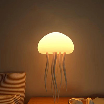 Jellyfish Lamp Voice Control Dancing RGB Gradient Jellyfish Bedside Lamp Rechargeable Table Lamp Touch Sensor Christmas Gift New - CasaClick